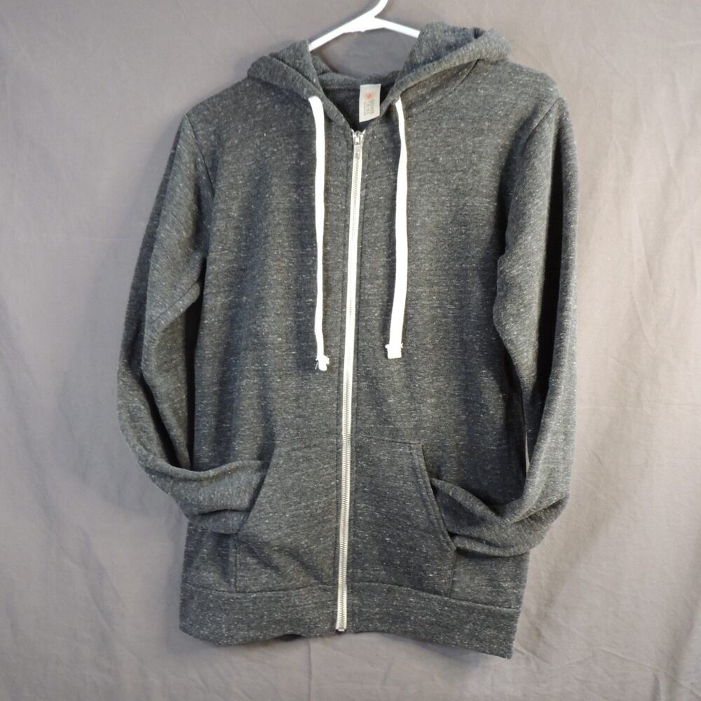 Unisex Full Zip Hoodie Casual Hooded Pocket Sweatshirt S